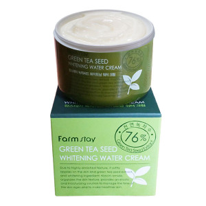 Farm stay Green Tea Seed Extract 76% Whitening Water Cream 3.5Oz Moisturizing