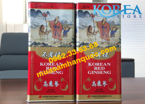 Hồng Sâm Khô Hàn Quốc DaeDong Hộp 300g - Loại 40 - 50 Củ